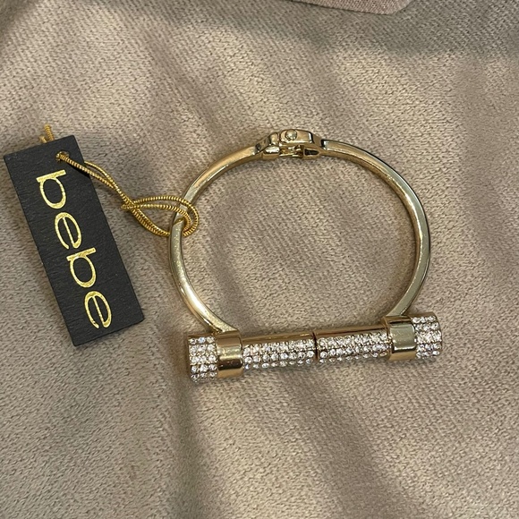 bebe Jewelry - Bebe Rhinestone Bar Bracelet